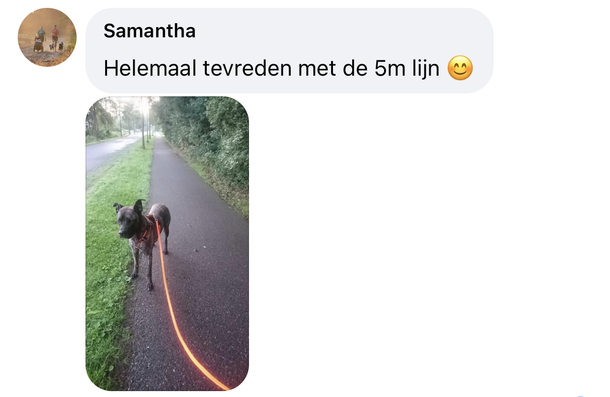 5 meter biothane lijn hond ervaring