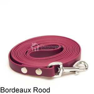 Lange biothane lijn 3 meter 3m riem trainingslijn looplijn geen leder leer voor hond lijn leiband speurlijn hondenriem kleur bordeaux rood
