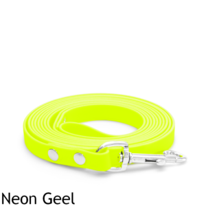 Lange biothane lijn 3 meter 3m riem trainingslijn looplijn geen leder leer voor hond lijn leiband speurlijn hondenriem kleur neon geel neongeel