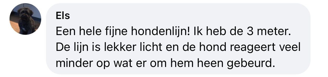 Lange hondenlijn 3 meter ervaring hond is rustiger