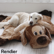 Hondenkleed knuffelkussen kussen hond slaapkleed hondenmand hondenkussen rendier eland elandkleed