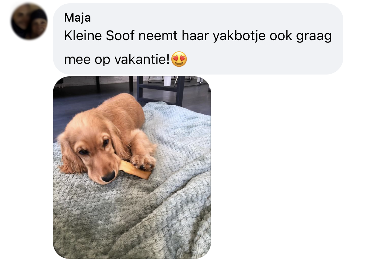 Yakbot yak kaas yakstaaf hond ervaring puppy