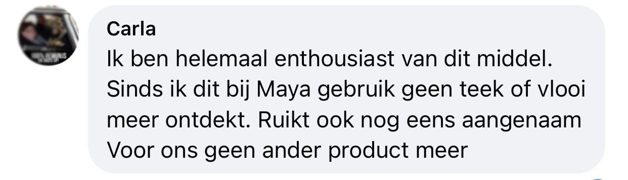 Ervaring stop animal bodyguard tegen vlooien en teken hond ruikt lekker