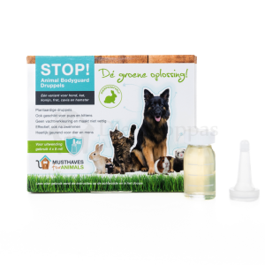 STOP! Animal bodyguard – Natuurlijke anti teek vlooiendruppels tekendruppels pipet pipetten homeopatisch alternatief honden katten