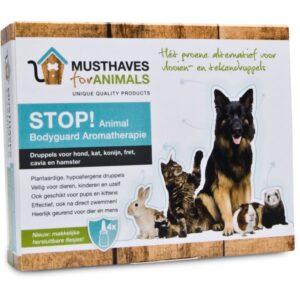 STOP! Animal bodyguard – Natuurlijke anti teken- en vlooiendruppels tekendruppels pipet pipetten homeopatisch alternatief honden katten labradoodle