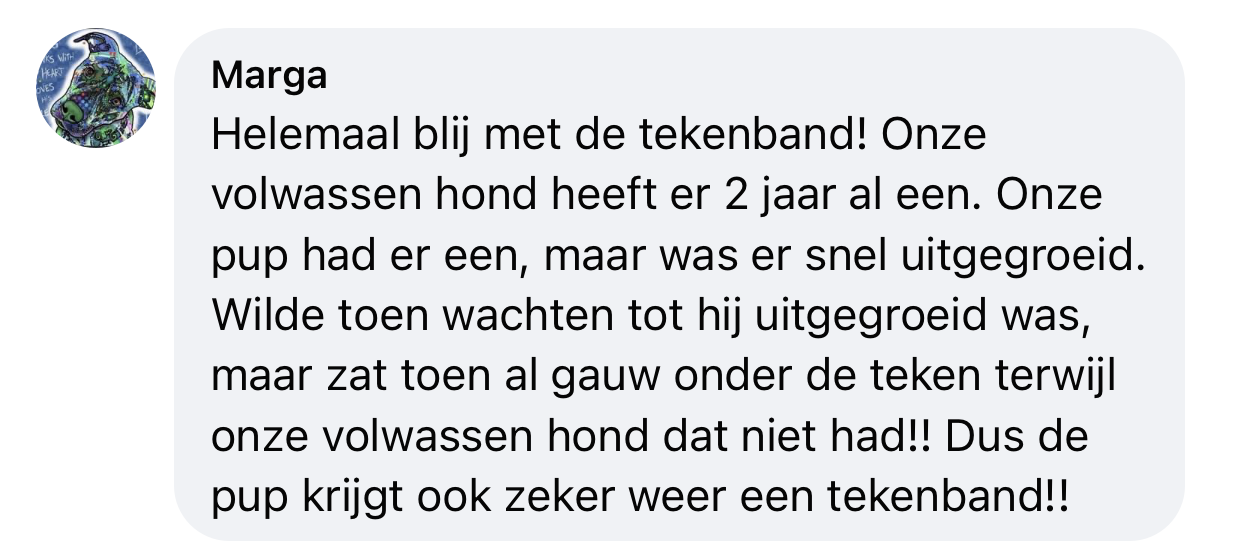 Ervaring tekenband na 2 jaar