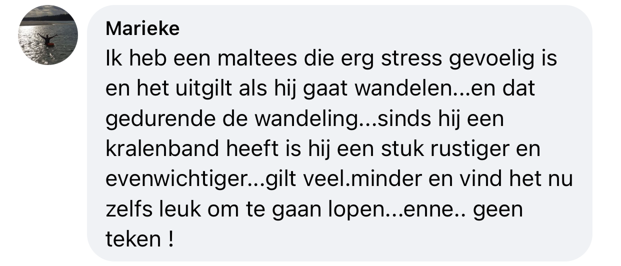 Minder stress door tekenband met em kralen