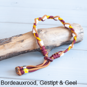 Tekenband hond bordeauxrood