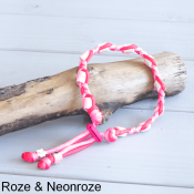 Tekenband hond roze
