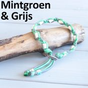 Tekenband hond vlooienband hond tekenketting anti-tekenband mintgroen grijs