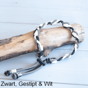 Tekenband hond zwart wit