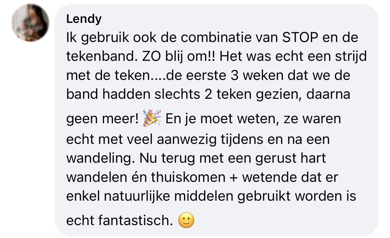 Tekenband met stop druppels werkt het echt