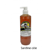 Gezonde sardine-olie vloeibaar voor de hond