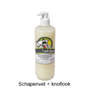 Schapenvet met knoflook fles 500ml blokjes voor honden