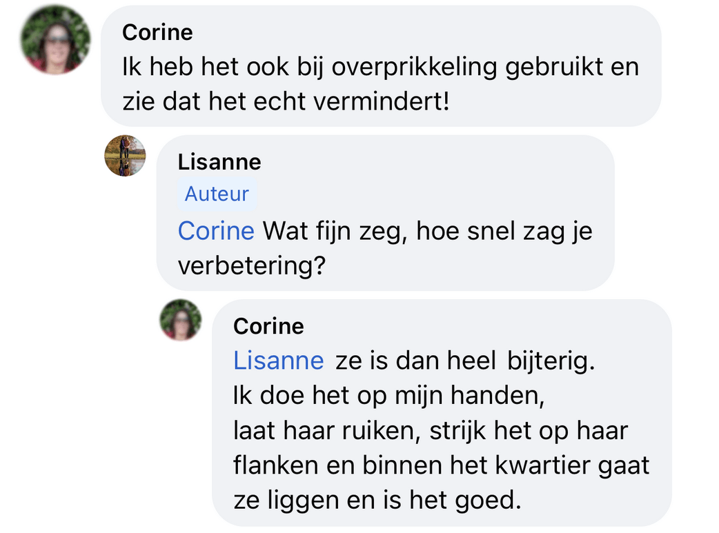 Middel overprikkeling bijtende hond