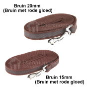 Antislip extra grip hondenriem wandelriem hond bruin