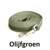 Antislip lijn hond antislip hondenriem 3 meter 5 en 10 meter sliplijn olijfgroen