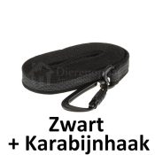 Antislip lijn hond antislip hondenriem 3 meter 5 en 10 meter sliplijn zwart karabijnhaak