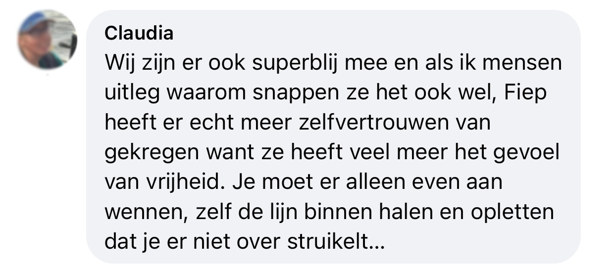 Hond meer zelfvertrouwen lange lijn