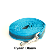 Lange Hondenriem hondenlijn riem lijn anti slip hond antislip rubber extra grip blauw