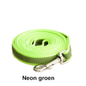 Lange Hondenriem hondenlijn riem lijn anti slip hond antislip rubber extra grip groen