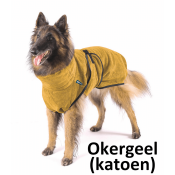 Hondenbadjas badjas hond katoen okergeel