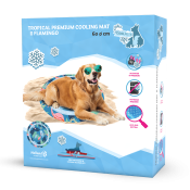 Koelmat coolmat tropical hond honden aanbieding goedkoop beste koelmat online bestellen lidl aldi action flamingo