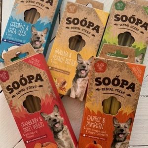 Soopa Dentasticks Dentalsticks vegetarisch voor honden van groenten