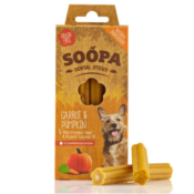 Soopa Sticks Wortel & Pompoen honden dental sticks vegan vegetarisch