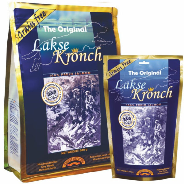 Henne Petfood lachse lakse kronch 600gr viskoekjes hond zalm zalmkoekjes aanbieding puppy zalmtrainers online bestellen korting