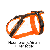 Anny-X AnnyX tuig Protect neonoranje bruin hondentuig hond