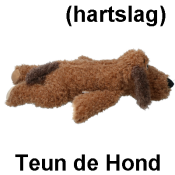 Honden knuffel teun met hartslag voor hond puppy hondenknuffel hartslagknuffel