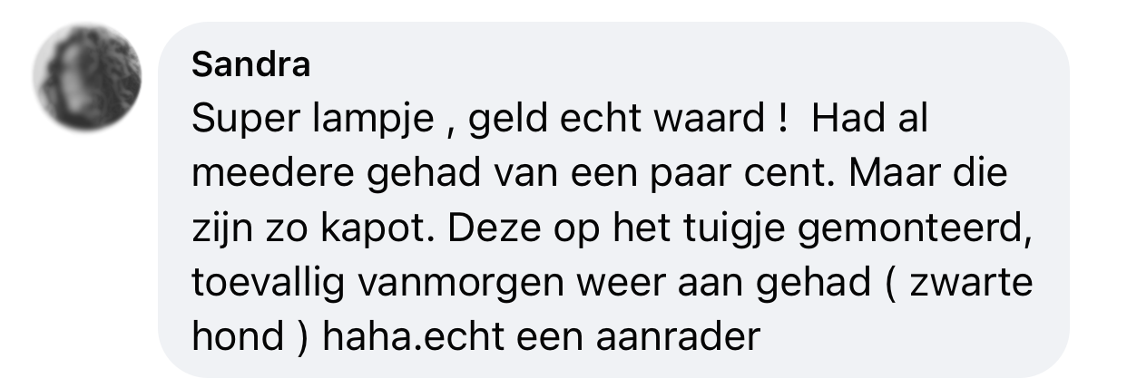 Lampje hond ervaring makkelijk aan tuig vast te maken hondenlampje