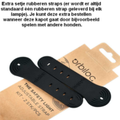 Orbiloc Adjustable Strap Kit rubberen straps bevestiging lampje