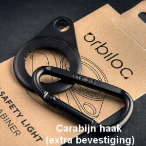 Orbiloc Carabiner extra bevestiging