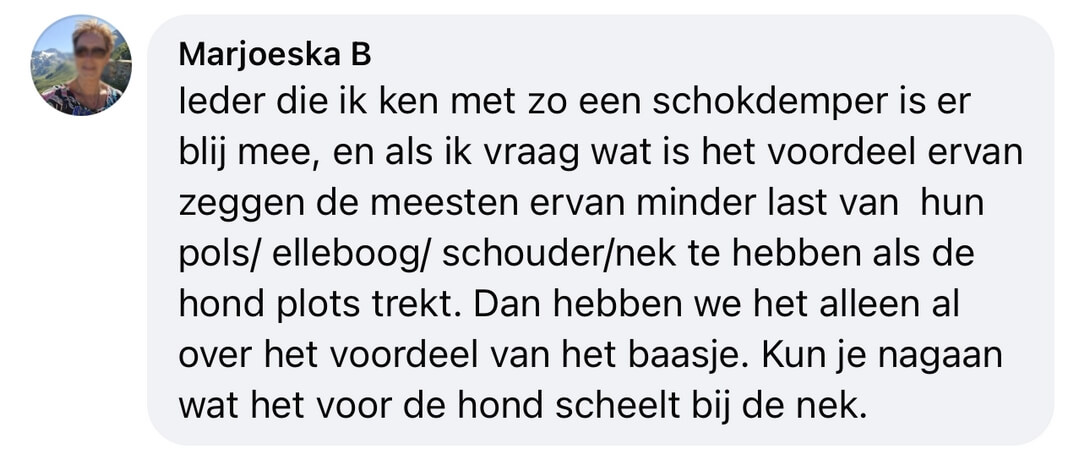 Schokdemper hondenriem ervaringen hond