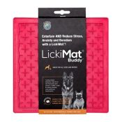 Lickimat buddy 20cm likmat voermat voerpuzzel hond kat likimat pink roze