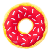 Donut rood zippypaws zippy paws knuffel speelgoed hond donutz