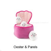 Zippypaws Zippy paws oester en parels Pearls in Oyster hondenknuffel hondenspeelgoed verstopknuffels