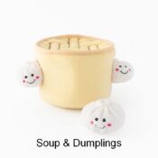 Zippypaws Zippy paws soup soep dumplings knuffel hond honden