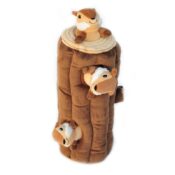 Zippypaws Zippy paws verstopknuffel verstop knuffel burrow burrows boomstam eekhoorntjes knuffel hond honden