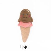 Zippypaws hondenspeelgoed knuffel NomNomz Ice Cream