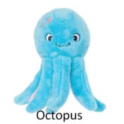 Zippypaws knuffel Grunterz – Oscar the Octopus Zippypaws blauw