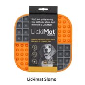 Lickimat likmat hond kat likimat Slomo orange oranje hondenspeelgoed