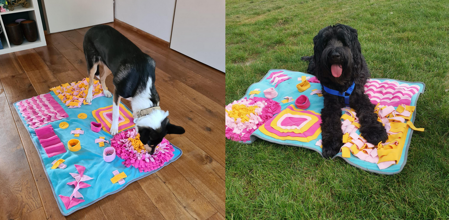 Snuffeldeken snuffelspel speelkleed spelletje voor de hond XL