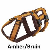 AnnyX Safety Harnass Harness tuigje anti-ontsnappingstuig hond veiligheidstuig amber bruin