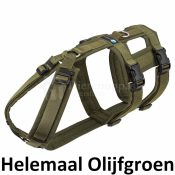 AnnyX Safety Harnass Harness tuigje anti-ontsnappingstuig hond veiligheidstuig olijfgroen