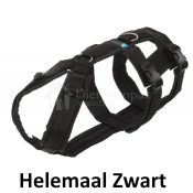 AnnyX Safety Harnass Harness tuigje anti-ontsnappingstuig hond veiligheidstuig zwart