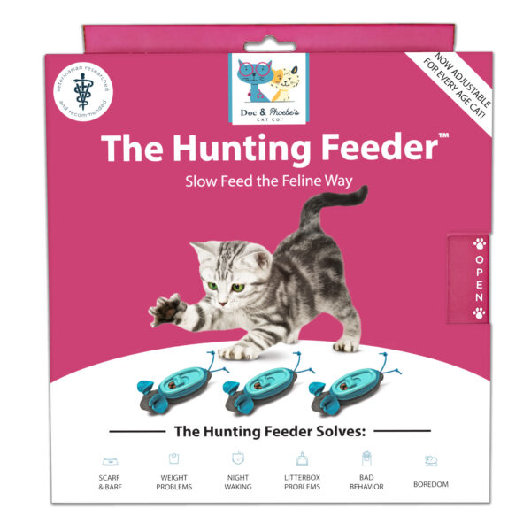 Doc & Phoebe's Indoor Hunting Cat Feeder Voermuisjes voor katten kittens kat