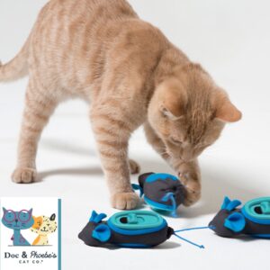 Doc & Phoebe's Indoor Hunting Cat Feeder Voermuisjes voor katten kittens kat